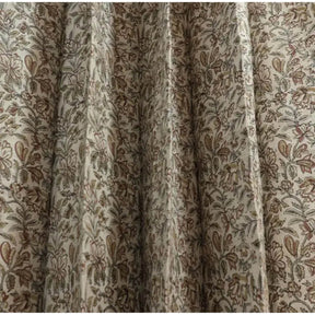 Indian Floral Printed Pure Linen Blackout Grommet - Kudrat