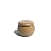 Mini Scented Travel Candle With Cotton Wick In Ganja Suede