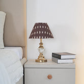Artisan Block Print Thick Linen Lamp Shade for Home Decor - Omji