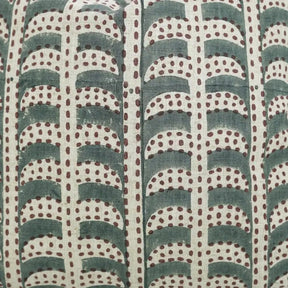 Classic Hand Block Design Viscose Linen Pillow Cover - Garud