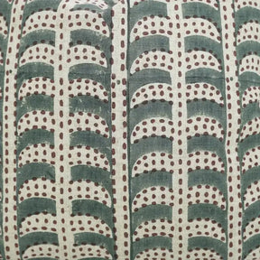 Classic Hand Block Design Viscose Linen Pillow Cover - Garud