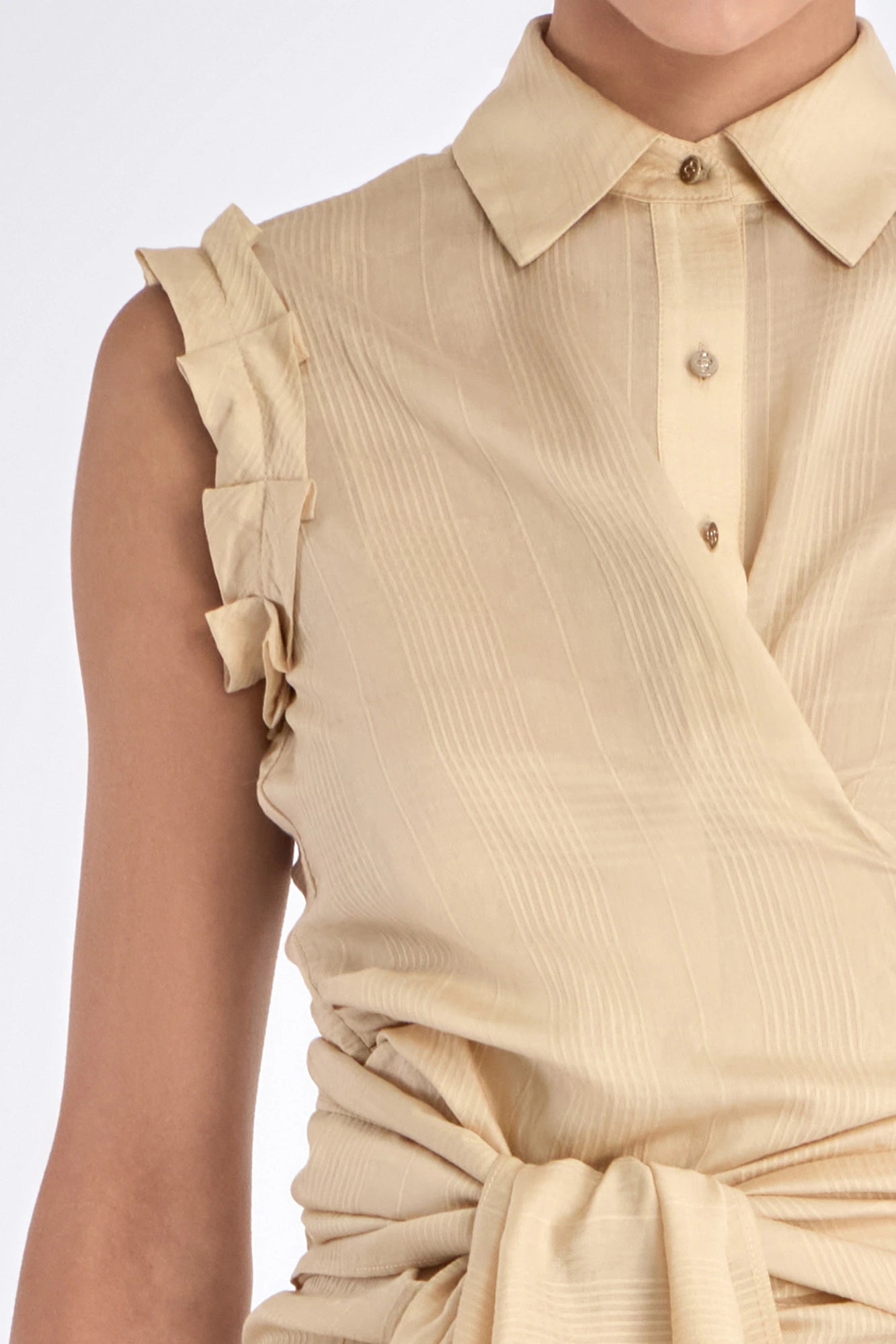 Harlow Wrap Blouse | Vanilla