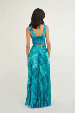 Free Pleated Rhythm of Colors Skirt