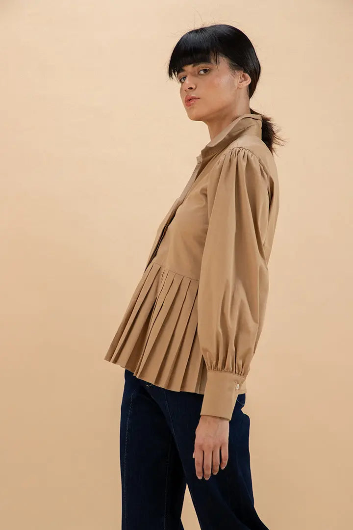 Blusa promesa camel