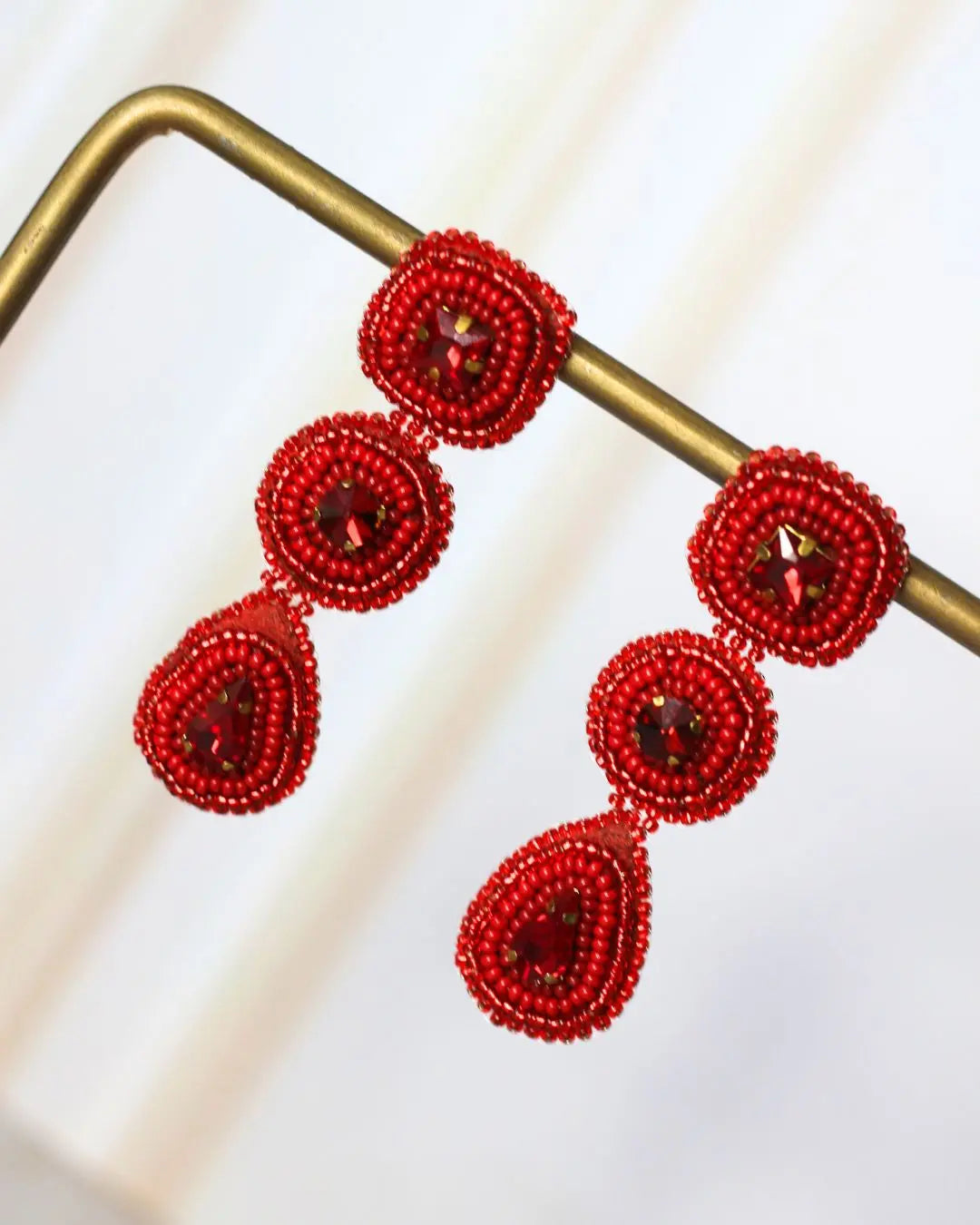 Versailles Red Earrings