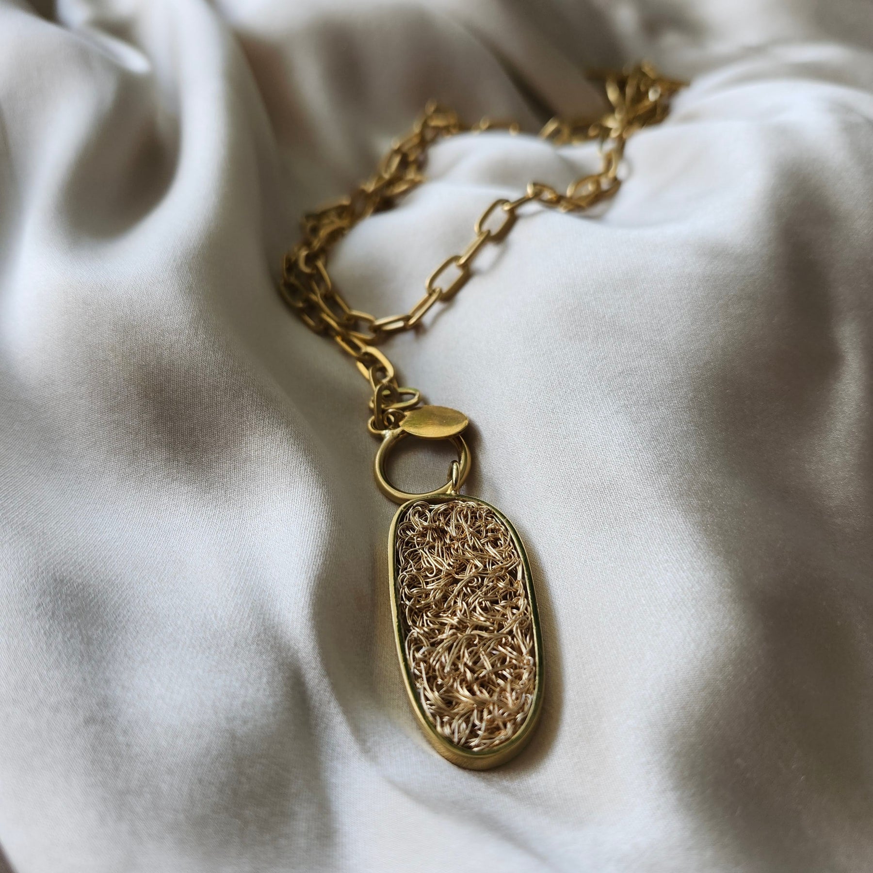Element Gold Long Pendant Necklace