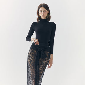 MILA SEE THRU LACE SKIRT