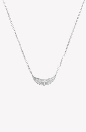 Divine Wings Mini Cross Necklace
