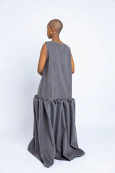 Makena Sculpted Maxi Dress - Charcoal