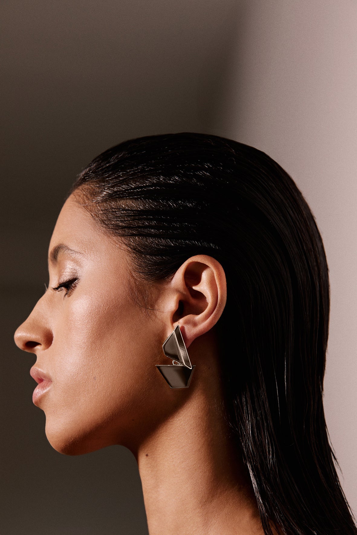 OPTICAL Earrings - Palladium