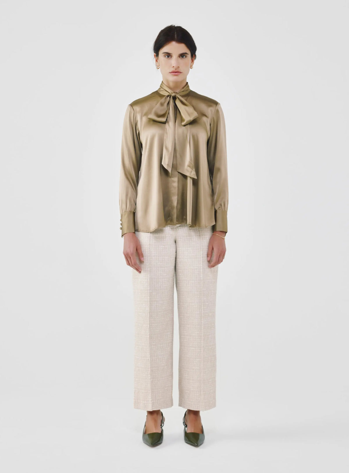 Silk Bow Blouse