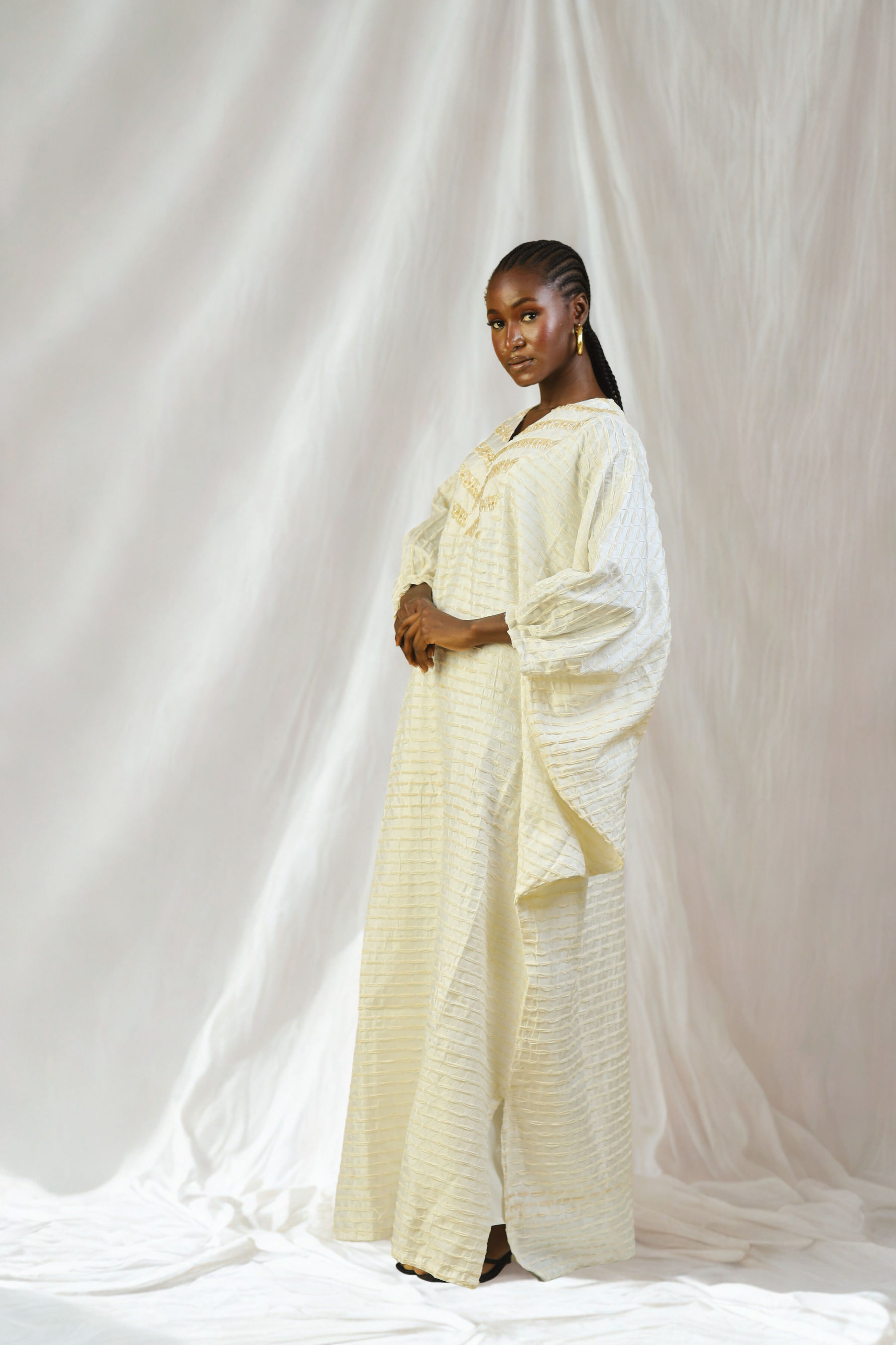 THE BEADED LILLY BUBU - IVORY