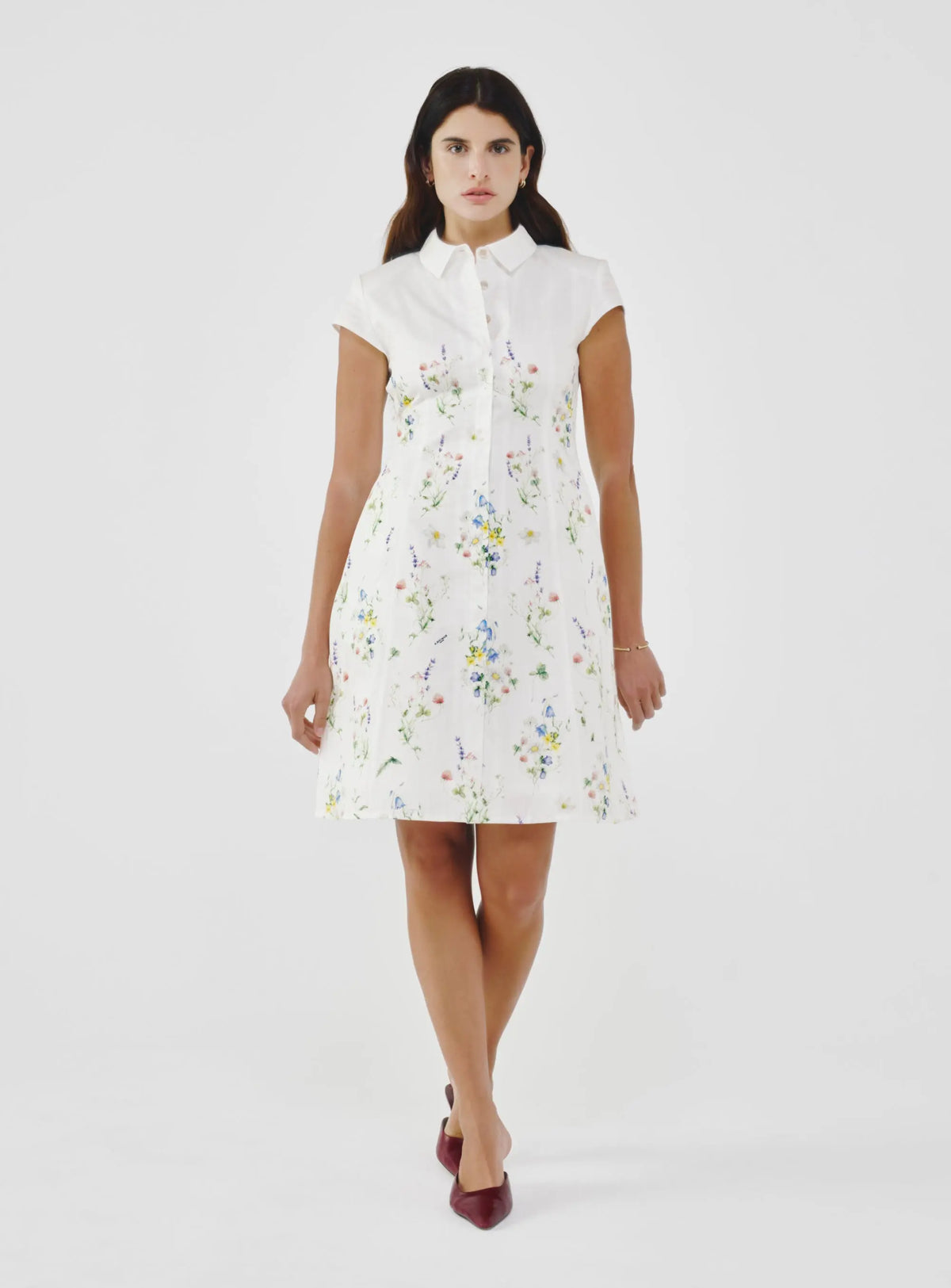 Floral Cotton-Poplin Dress