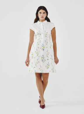 Floral Cotton-Poplin Dress