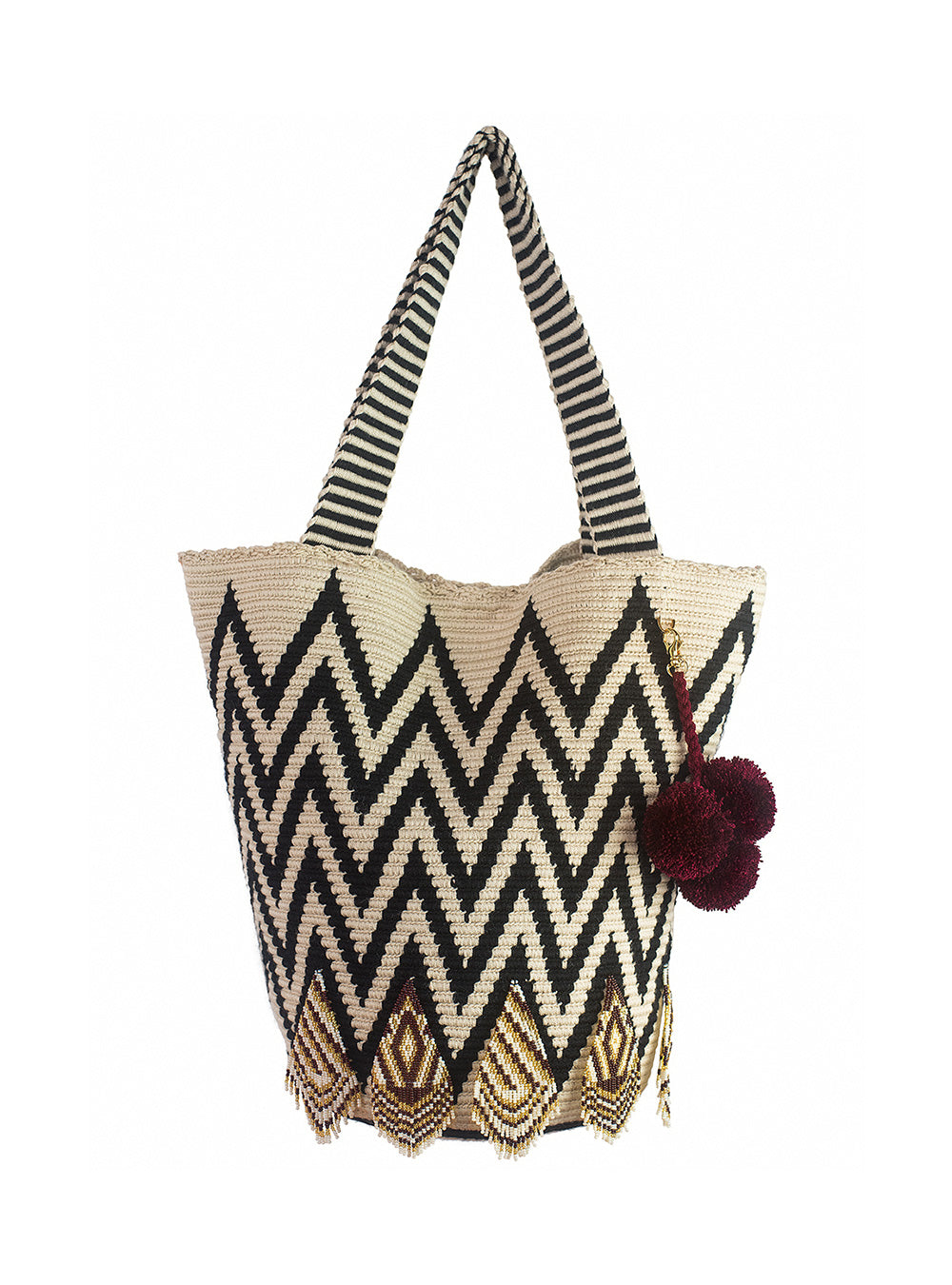 Luxury Wayuu Karmatra Beaded Tote