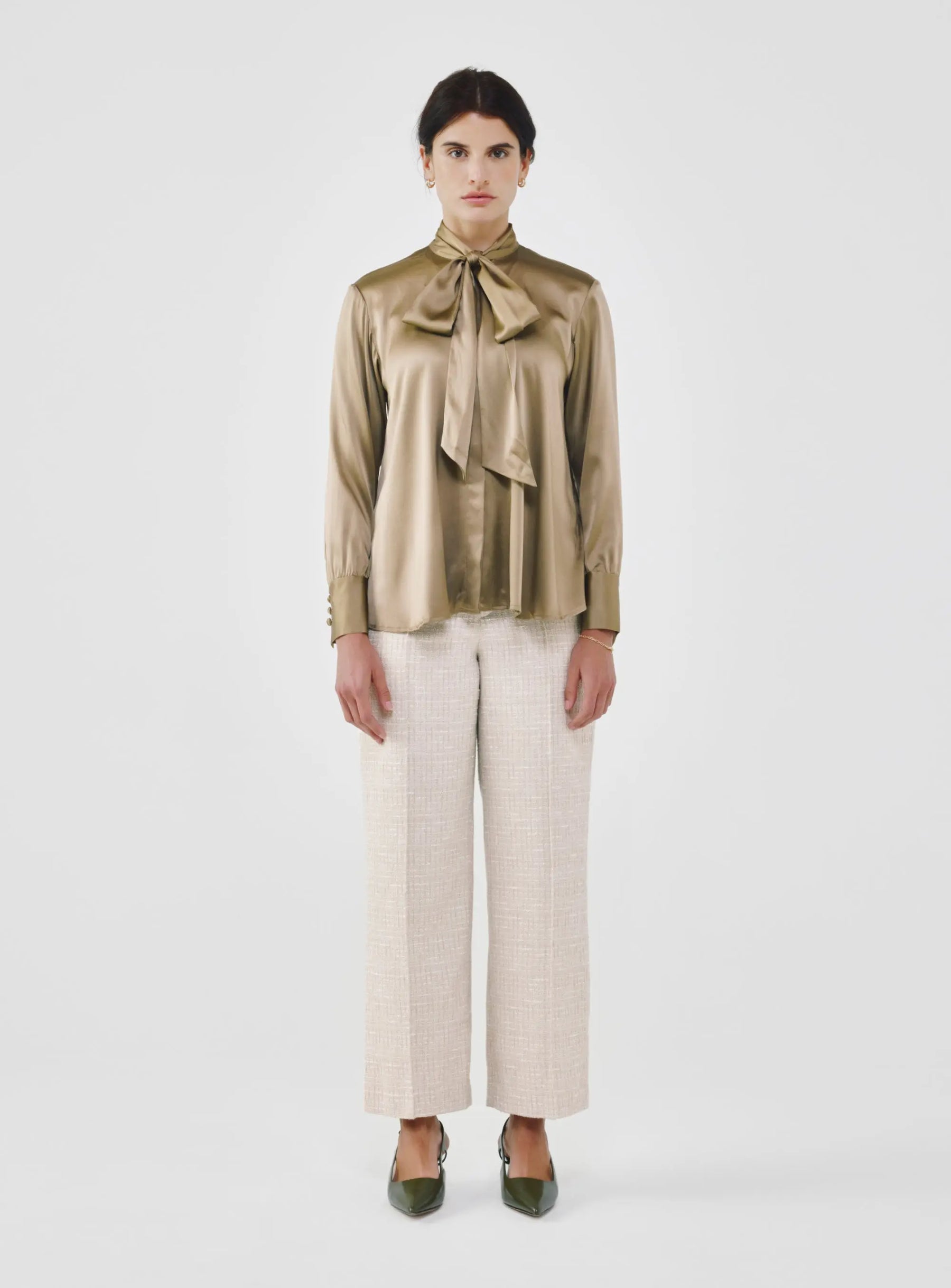 Silk Bow Blouse