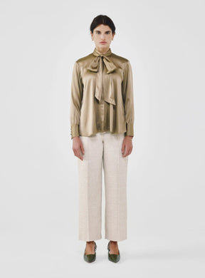 Silk Bow Blouse