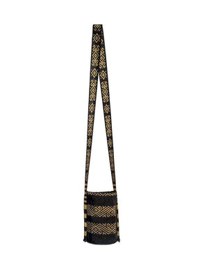 Mini Kamentsa Black Beaded Crossbody