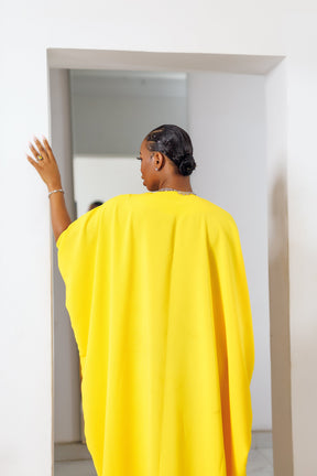 Anwu Elegant Duchess Kaftan Maxi Dress – Handcrafted with Royalty in Mind
