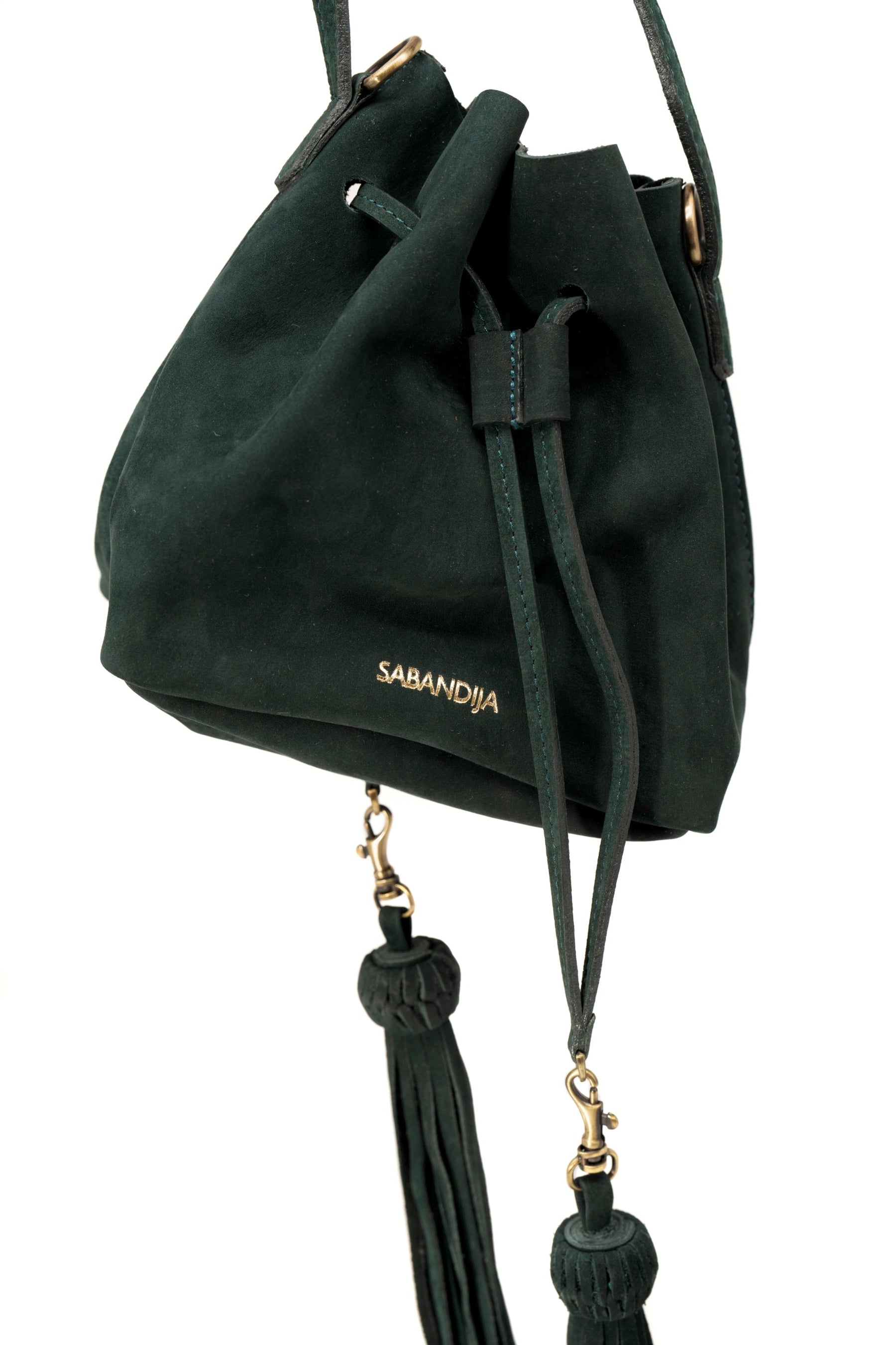 Lechuza Suede Crossbody Bag