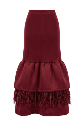 MARGAUX RAFFIA SKIRT