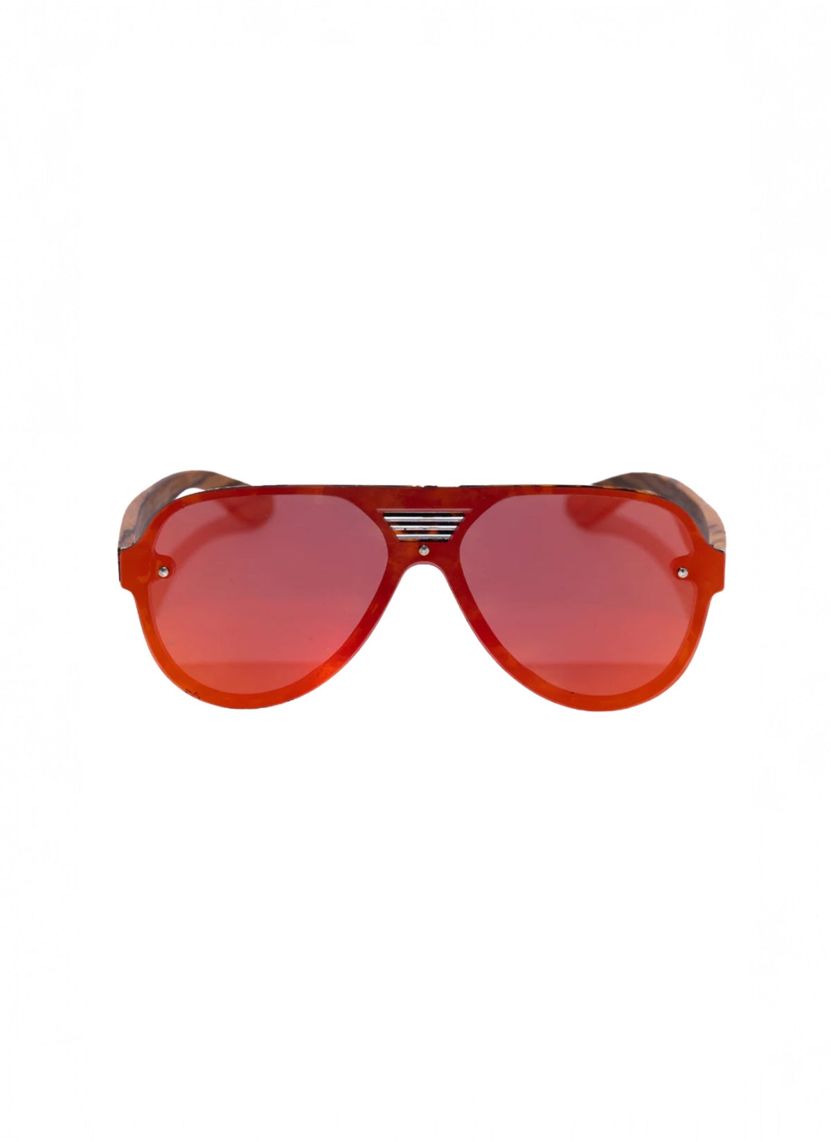 Amber 74mm Aviator Sunglasses