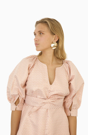 La Robe Euclide en Jacquard Opale