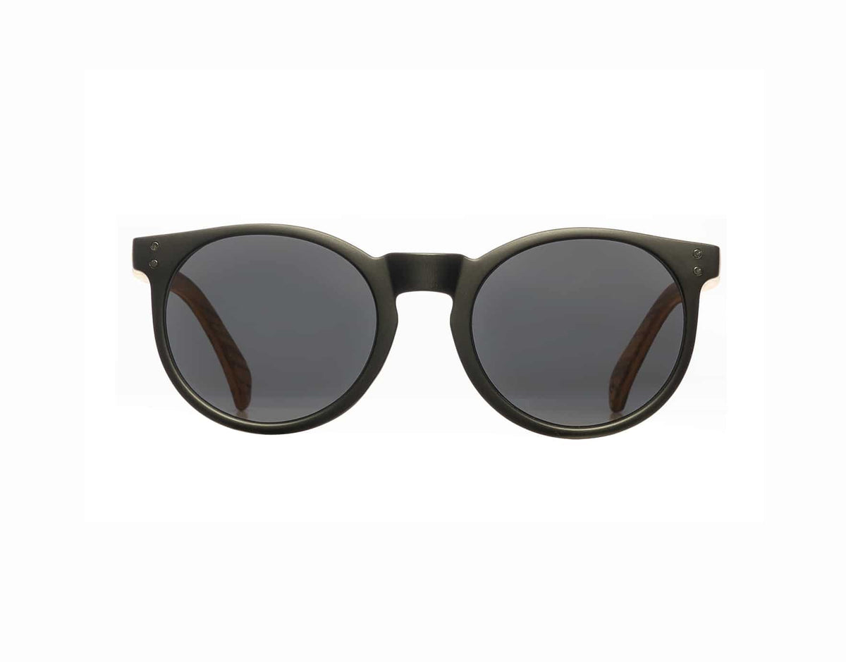 Matte Black wooden Sunglasses