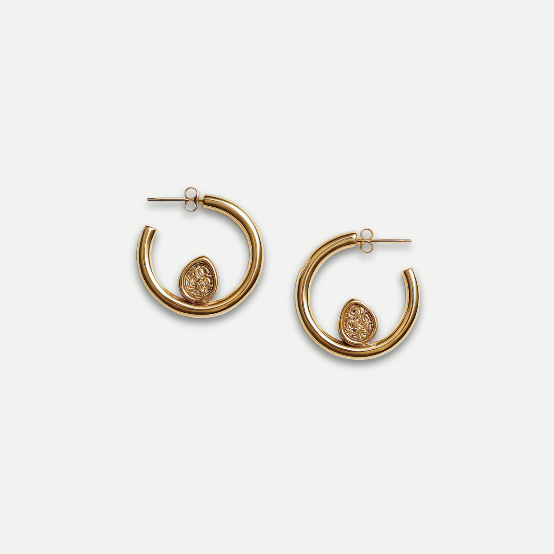 Knot Hoop Earrings