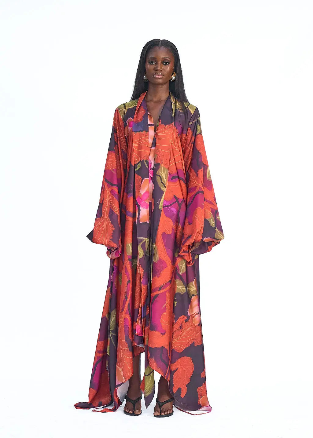 IDA ROBE DRESS- PLUM CALA