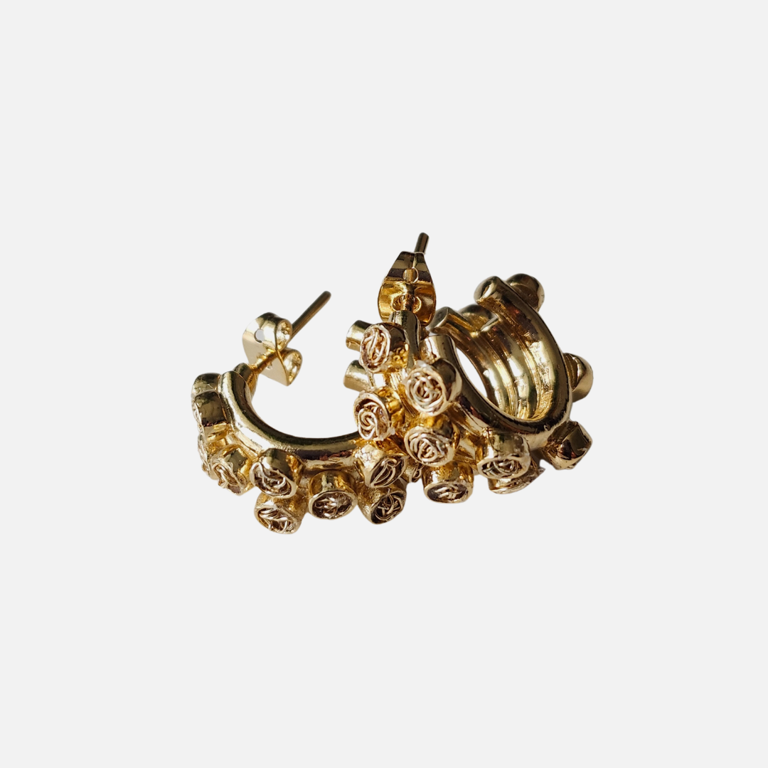 Trilogy Luxe Gold Hoops