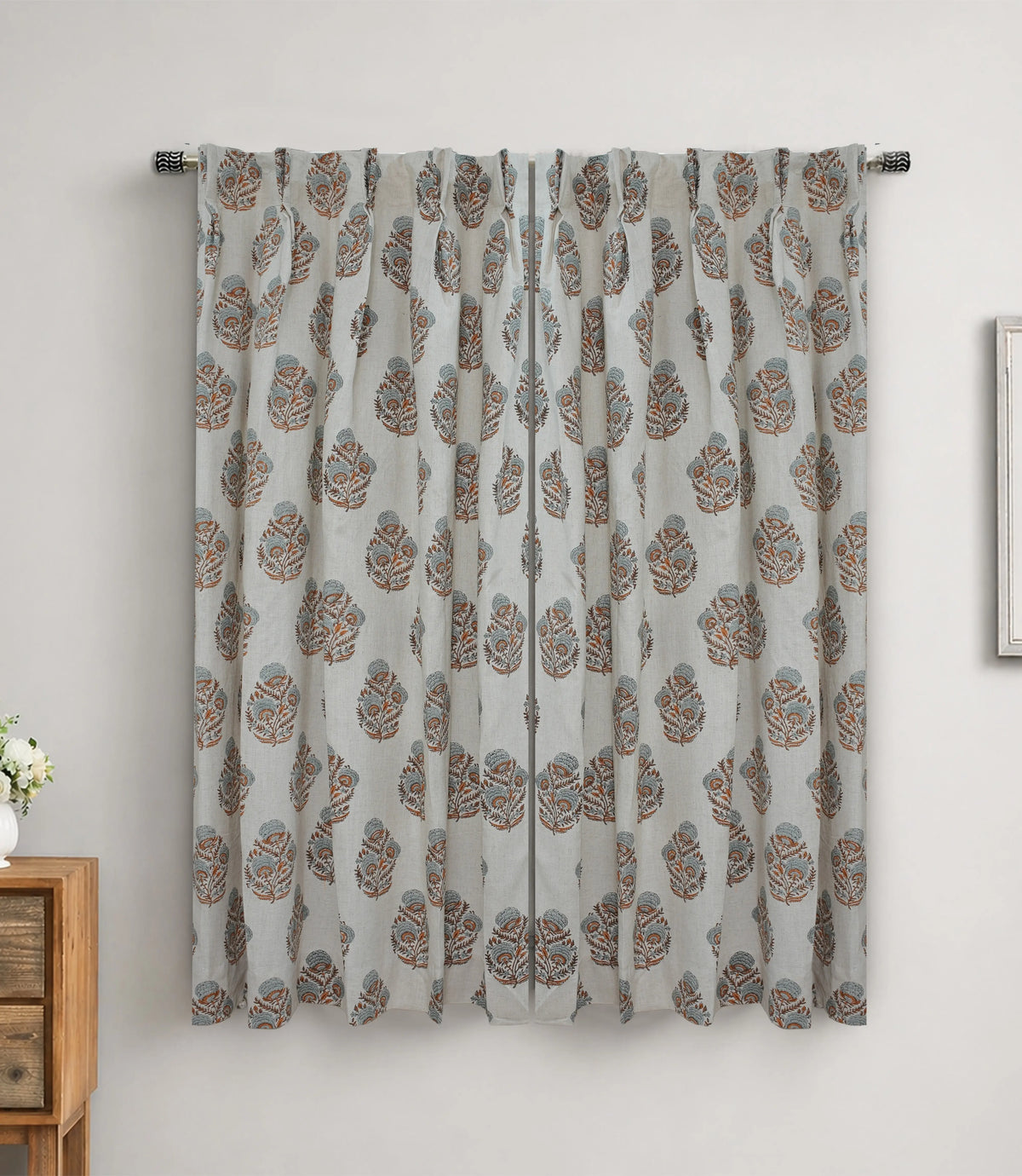 Mohini Handmade Linen Pleated Curtains