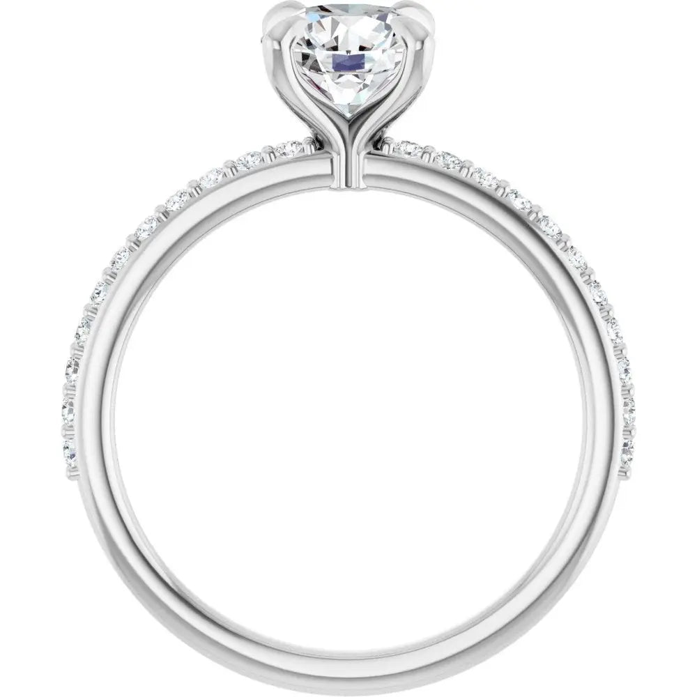 1 1/5 CT Lab-Grown Diamond Engagement Ring in 14K Gold