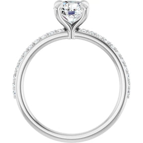 1 1/5 CT Lab-Grown Diamond Engagement Ring in 14K Gold