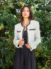 Aret Tweed Bouclé Crop Jacket
