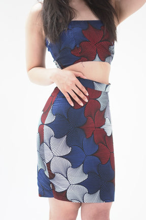 Chika Crop Top and Skirt Set