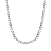 THE “KATE” 3 PRONG 3MM TENNIS NECKLACE