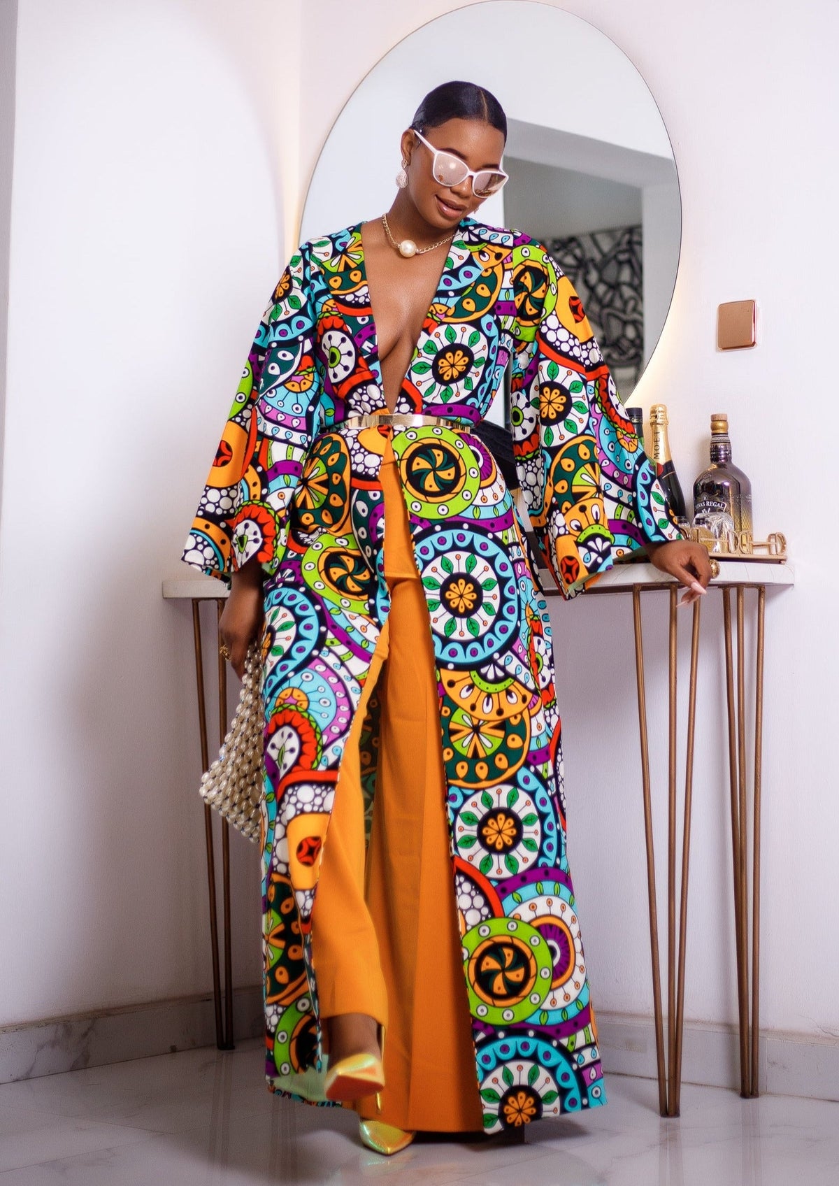 Ugolo African Ankara Print Kimono