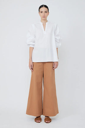 Ximena V-Neck Cotton Blouse