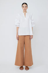 Ximena V-Neck Cotton Blouse