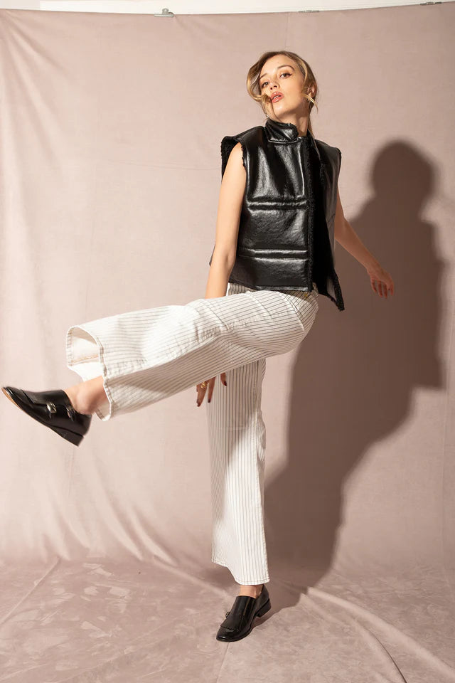 Roxy Faux Leather Vest