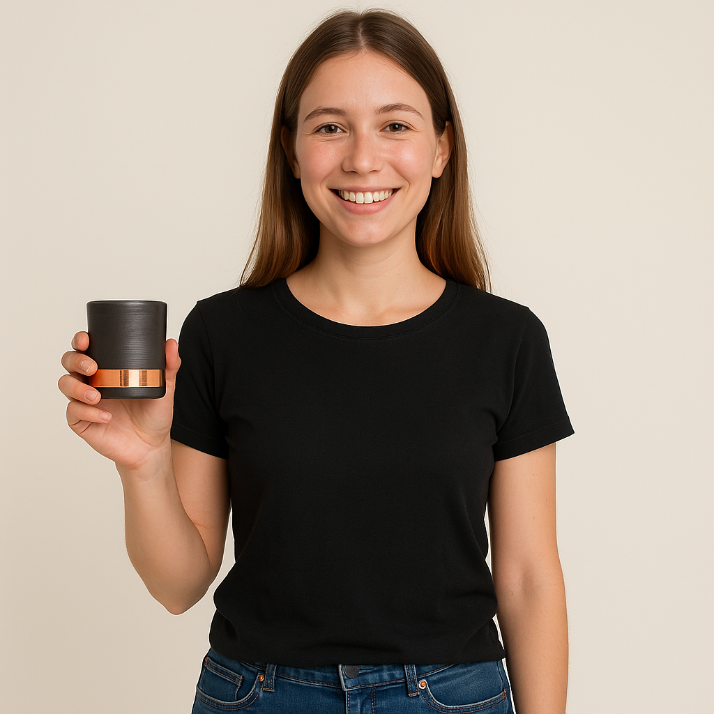 Clay & Copper Tumblers — Handcrafted in Chile