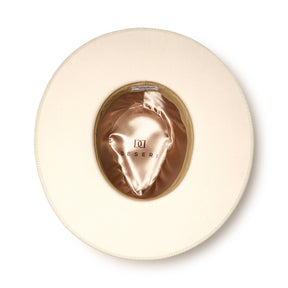 FLAT BRIM HAT - IVORY