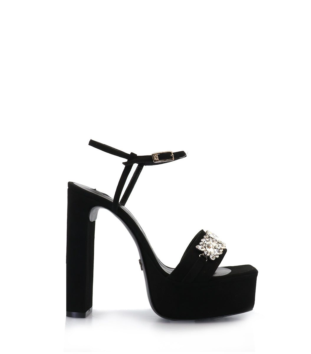Elevated Petra Black Luxe Platforms