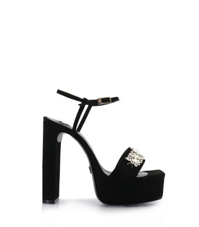 Elevated Petra Black Luxe Platforms