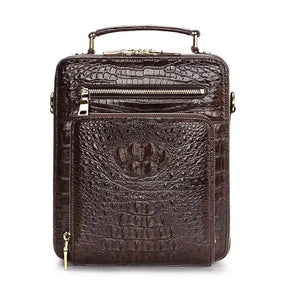 Luxe Artisanal Crocodile Leather Handbag | Heirloom Elegance