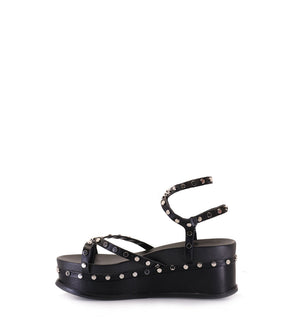 DION Studded Eco-Friendly Platforms Black