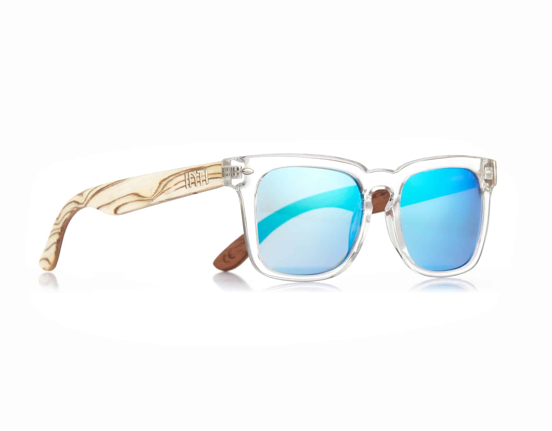 Crystal Blue rectangle Sunglasses - INTI