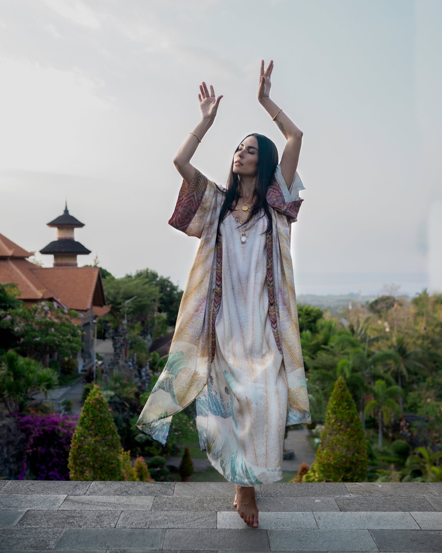 Kwan Yin - Luxury Silk Robe