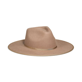 FLAT BRIM HAT - TAN